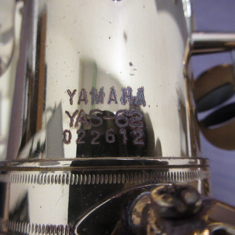 YAMAHA AltoSaxophone YAS-62 Purple Logo #022612